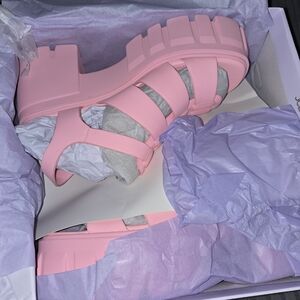 Madden Girl Pink Platform Gladiator Sandals